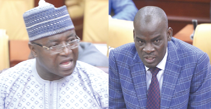 Mr Osei Kyei-Mensah-Bonsu, Majority Leader and Mr Haruna Iddrisu, Minority Leader